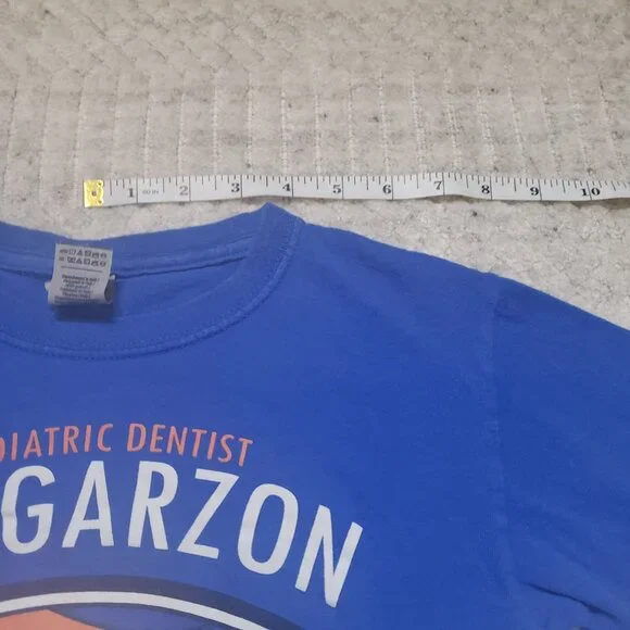 Youth Dentist Graphic Tee – Size XS (4/5) – Blue/Orange – 100% Cotton - Picture 11 of 15